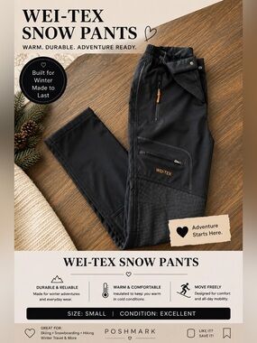 WEI-TEX SNOW PANTS